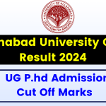 Allahabad University CRET Result 2024 - Check UG Phd Admission Cut Off Marks