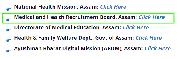 MHRB Assam 400 Vacancies Recruitment Name