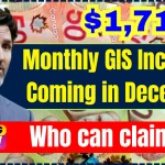 $1,717 Monthly GIS Increase Coming in December 2024 – Who can claim it? Check Eligibility & Date