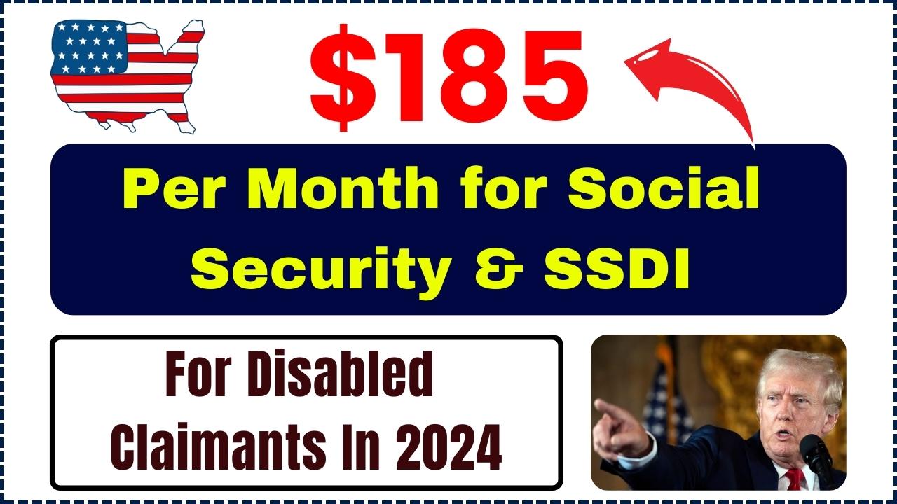 $185 Per Month for Social Security & SSDI