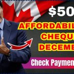 $500 Affordability Cheque in December 2024