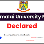 Annamalai University Result 2024 Declared: Download Link @ annamalaiuniversity.ac.in