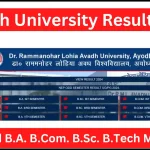 Avadh University Result 2024 (Released); How to Check RMALU B.A. B.Com. B.Sc B.Tech Marksheet?