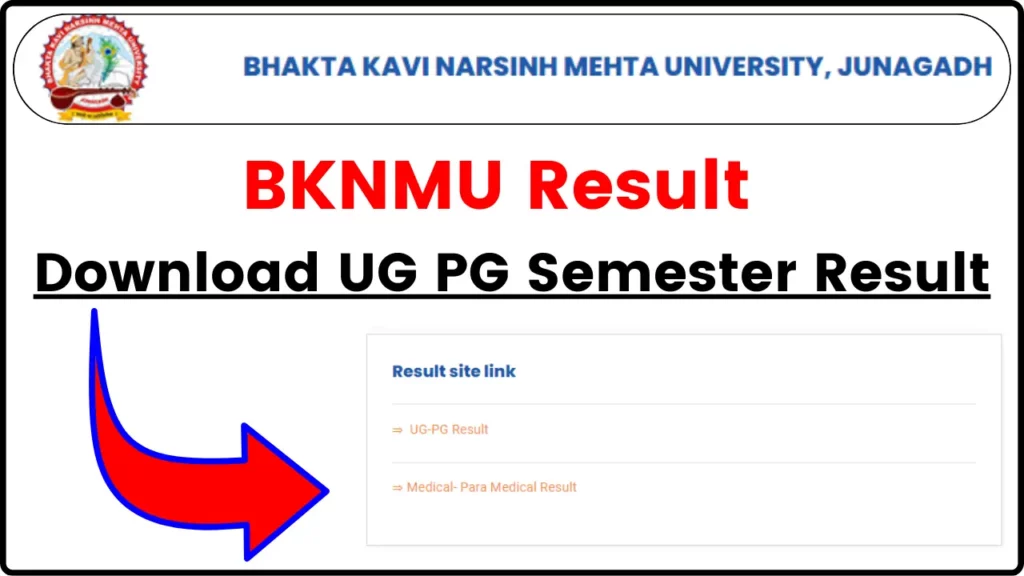 BKNMU Result 2024 Declared, Download UG and PG Semester Result @bknmu.edu.in