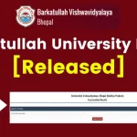 Barkatullah University Result 2024 (OUT)- BU Bhopal BA B.Com B.Sc BCA Results