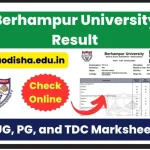 Berhampur University Result 2024 Declared at buodisha.edu.in: Download UG, PG, and TDC Marksheet