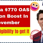 Canada $770 OAS Pension Boost