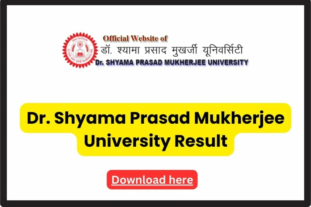 DSPMU Result 2024 [OUT] - Download B.A., B.Sc, B.Com, MA, MSc, BBA Degree Results