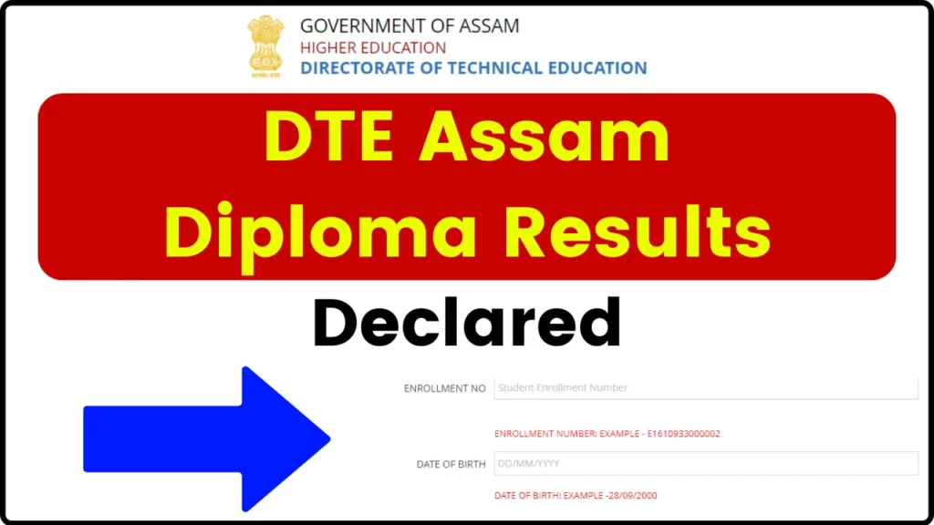 DTE Assam Diploma Results 2024 (Declared) - 1st, 2nd, 3rd, 4th, 5th, 6th Sem Polytechnic Semester Exams