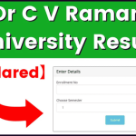 Dr C V Raman University Result 2024 Declared at cvru.ac.in - Download UG/PG Semester Wise Result