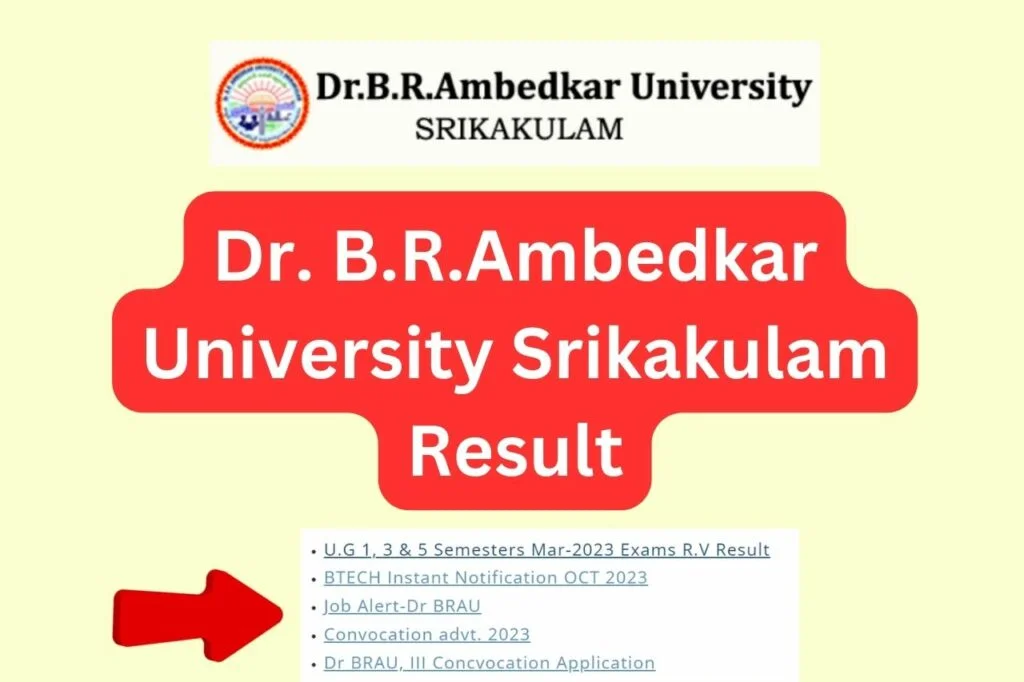 Dr. B.R.Ambedkar University Srikakulam Result 2024; Latest BRAU UG/PG Exams Result