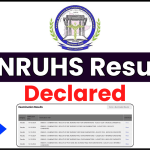 KNRUHS Result 2024 [Declared]; Download UG, PG Semester Exams Results