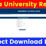 Kota University Result 2024 Declared - Check UOK BA BSc BCom Results @ univexam.info