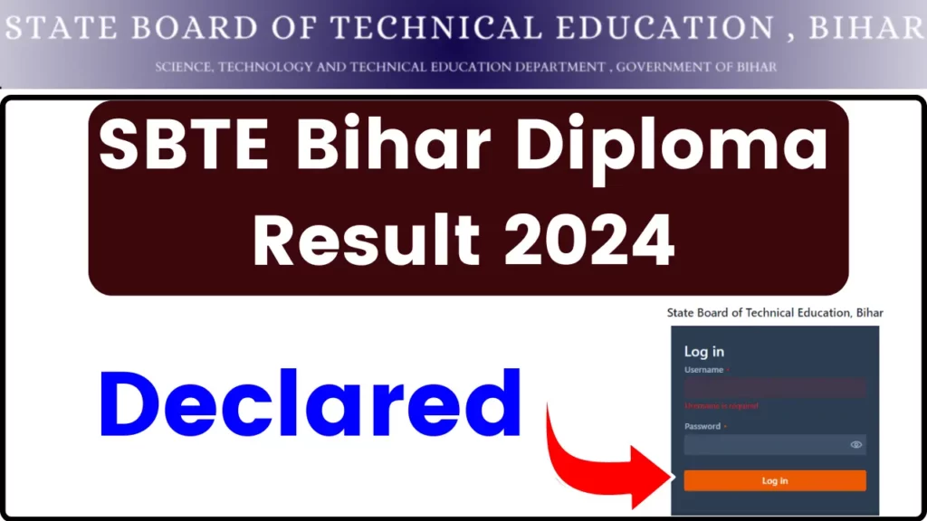 SBTE Bihar Diploma Result 2024 (Declared) - 2nd,4th,6th Sem Polytechnic/Diploma Results @sbteonline.in