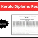 TE Kerala Diploma Result 2024 (OUT): Polytechnic Semester Exams Result