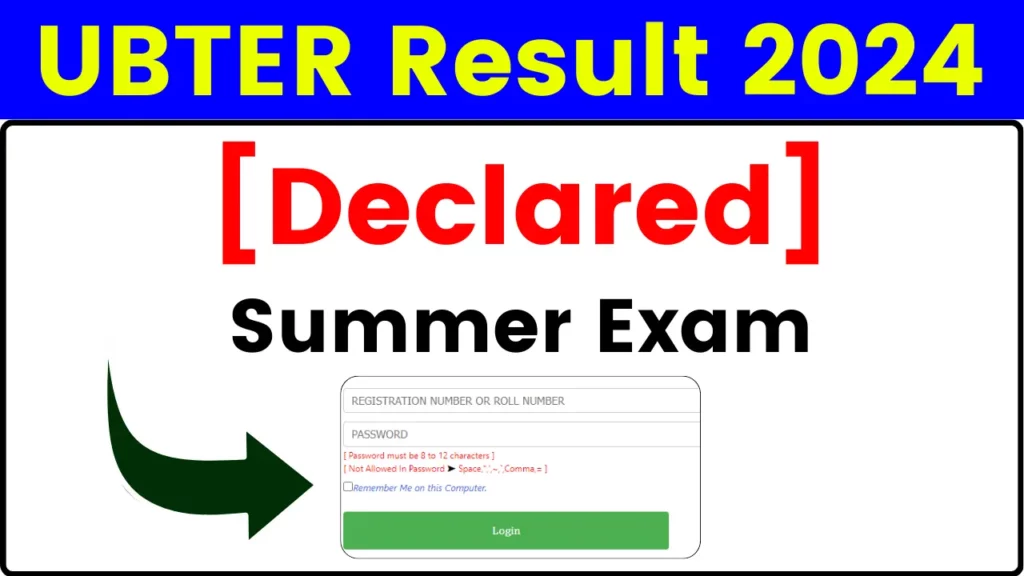 UBTER Semester Result 2024 (Declared) - Download UK Polytechnic Result Link @ubterex.in