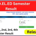 UP D.EL.ED Semester Result 2024 Released - Check 1st,2nd,3rd, 4th Semester Result @btcexam.in