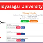 Vidyasagar University Result 2024 Declared: Download 1st/2nd/4th/6th Sem BA B.Sc B.Com Exams