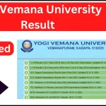 Yogi Vemana University Result 2024 [OUT]: VYU Degree Result UG/PG Courses